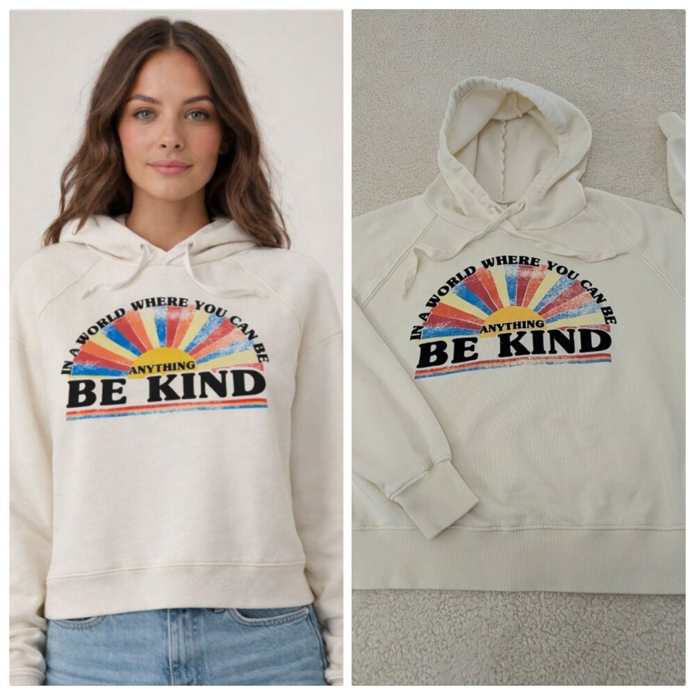 Altar'd State Small Sweatshirt "Be Kind" Hoodie 100% Substantial Cotton